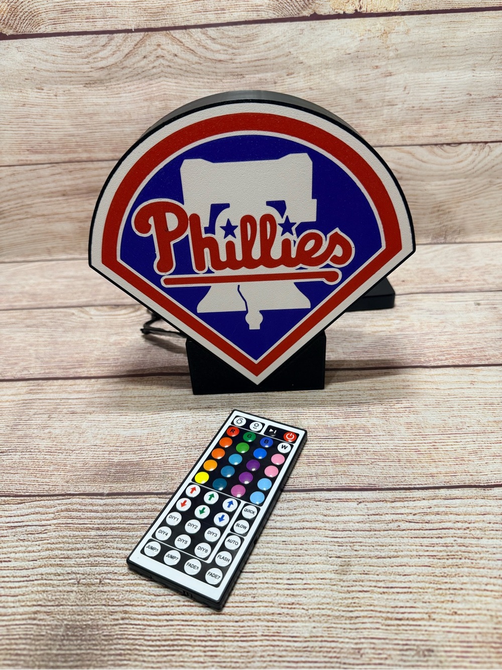 Philadelphia Phillies Custom LED Light Box Multicolor with Remote